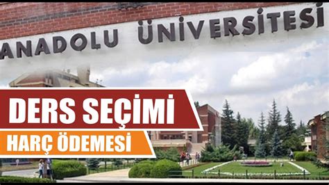 Anadolu üniversitesi harç sorgulama